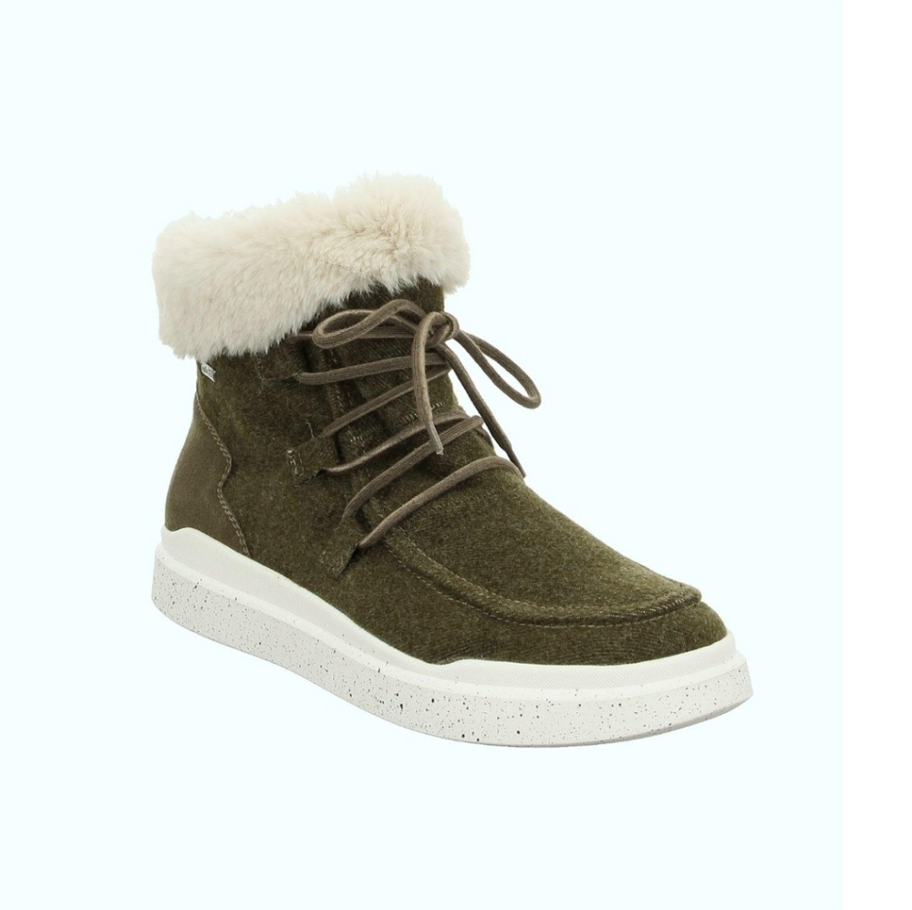 ROMIKA Women's Helsinki 01 Fleece Kombi Waterproof Boots Booties Olive New 37 - Picture 9 of 11